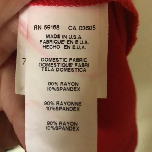 Karen Kane T-shirt dress. True red. Sz M. - Picture 4 of 4